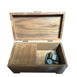 Vintage Lador Switzerland Wooden Music Box Marquetry Inlay Swiss Movement#566